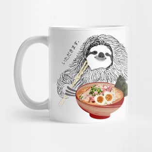 sloth eat ramen. itadakimasu Mug